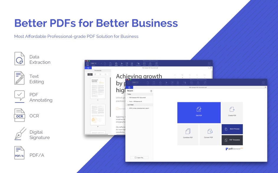 Wondershare PDFelement Pro 11.4.8 Mac破解版 - PDF文件创建、编辑、转换、签名和执行OCR Wondershare PDFelement Pro