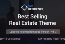 WP Residence Best Selling Real Estate Theme 5.1.1 nulled 已授权破解版 – 专为独立代理商和代理机构设计的Wordpress主题-wklan资源馆